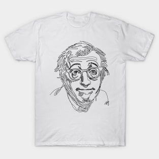 Woody Allen, line art T-Shirt